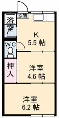 グレンズコテイジの物件間取画像